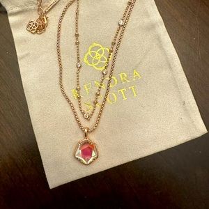 KENDRA SCOTT ROSE GOLD CORY NECKLACE